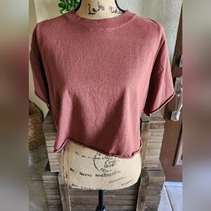 Pebby Forevee Casual Rust Crop Top